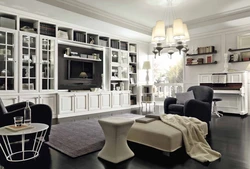 Klassik salon interyeri üçün mebel