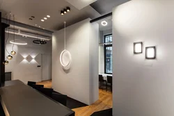 Overhead Lamps In The Living Room Interior