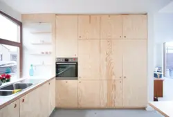 Кухня из фанеры в интерьере