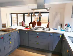 Kitchen Made Of Plywood In The Interior