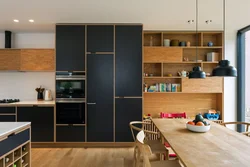 Kitchen Made Of Plywood In The Interior