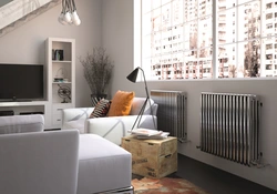 Gray batteries in the kitchen interior