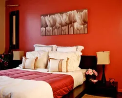 Caramel Color In The Bedroom Interior