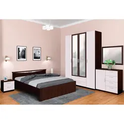 Wenge Wardrobe In The Bedroom Interior