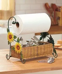 Paper towels in the kitchen interior