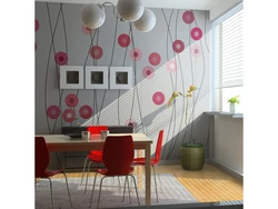 Wallpaper Circles In The Kitchen Interior