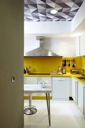 Yellow Apron In The Kitchen Interior