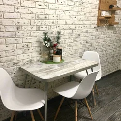 White Stone In The Kitchen Interior