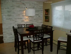 White Stone In The Kitchen Interior