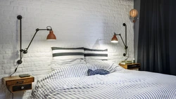 Loft Lamps In The Bedroom Interior