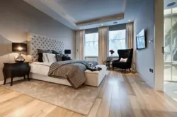 Yüngül laminat ilə yataq otağı daxili
