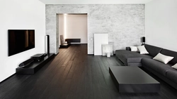 Living Room Interior With White Laminate