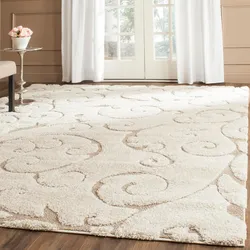 Beige carpet in the living room interior