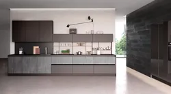 Black Glass In The Kitchen Interior