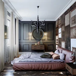 Loft living room interior with classics