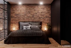 Wallpaper for loft bedroom interior