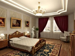 Классические картины в интерьере спальни