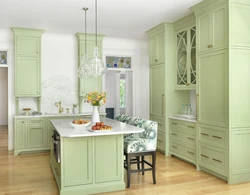 Pistachio Provence Kitchen In The Interior