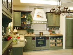 Pistachio Provence Kitchen In The Interior