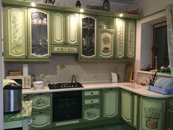 Pistachio Provence kitchen in the interior