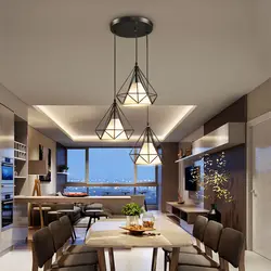 Mətbəx Interyerində Loft Çilçıraq