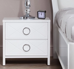 Nightstands сафед дар дохили хоб