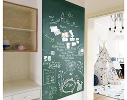 Magnetic boards in the kitchen interior