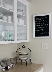 Magnetic boards in the kitchen interior