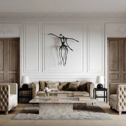 Neoclassical Paintings In The Living Room Interior