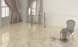 Mətbəx interyerində oniks çini plitələr