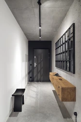 Hallway under concrete in the interior