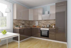Mocha color in the kitchen interior