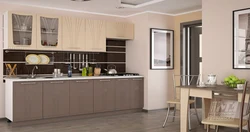 Mocha color in the kitchen interior