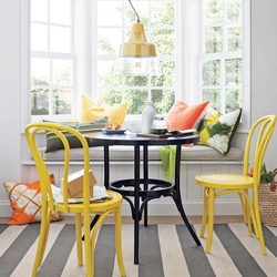 Viennese chairs in the kitchen interior
