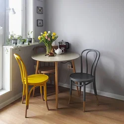 Viennese chairs in the kitchen interior