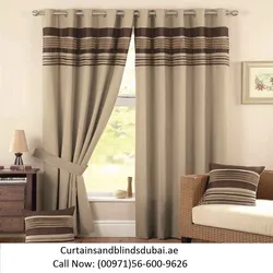 Matting curtains in the bedroom interior