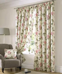 Matting curtains in the bedroom interior