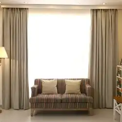 Matting curtains in the bedroom interior