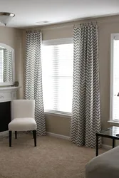 Matting curtains in the bedroom interior