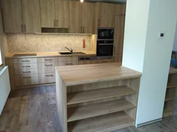 Nebraska oak in the kitchen interior