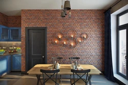 Loft oshxona interyeri uchun rasmlar