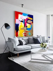 Painting In The Interior Of The Living Room Minimalism