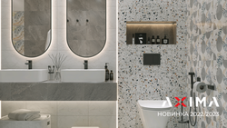 San Remo tiles in the bathroom interior
