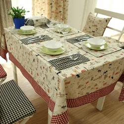 How to choose a tablecloth for your kitchen interior