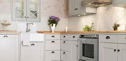 Ручки ракушки для кухни в интерьере