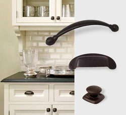 Handles shells for the kitchen in the interior