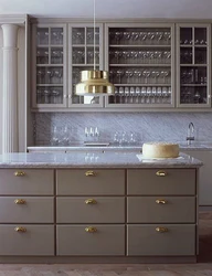 Handles shells for the kitchen in the interior