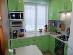 Interior window in the kitchen in Khrushchev