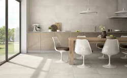 Mətbəx interyerində beton plitələr
