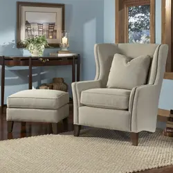 Living room interior with armchair and table